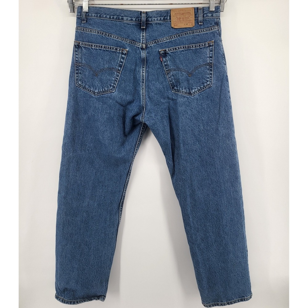 Levi Strauss 505 Regular Fit Straight Leg Men's Blue Denim Jeans W40 L32